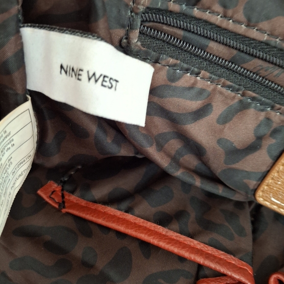Nine West Red Quilted Shoulder Bag with Chain Straps - Picture 5 of 11